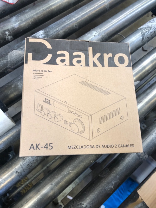 Photo 1 of Daakro AK45 Stereo Audio Amplifier,300W Home 2 Channel Wireless Bluetooth 5.0 Power Amplifier System, Home Amplifiers FM Radio, USB, SD Card, with Remote Control Home Theater Audio Stereo System