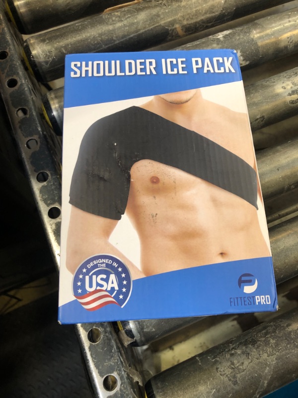 Photo 1 of Fittest Pro Shoulder Ice Pack Wrap, HSA or FSA Eligible, Reusable Cold Therapy Wrap for Tendonitis, Swelling, Rotator Cuff, and Recovery