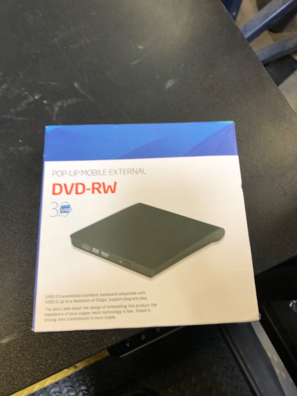 Photo 1 of External DVD Drive USB 3.0 Type-C CD Burner Portable CD +/-RW Drive DVD Player for ROM Rewriter Burner Compatible with Laptop Desktop PC Windows MacBook Linux Mac OS