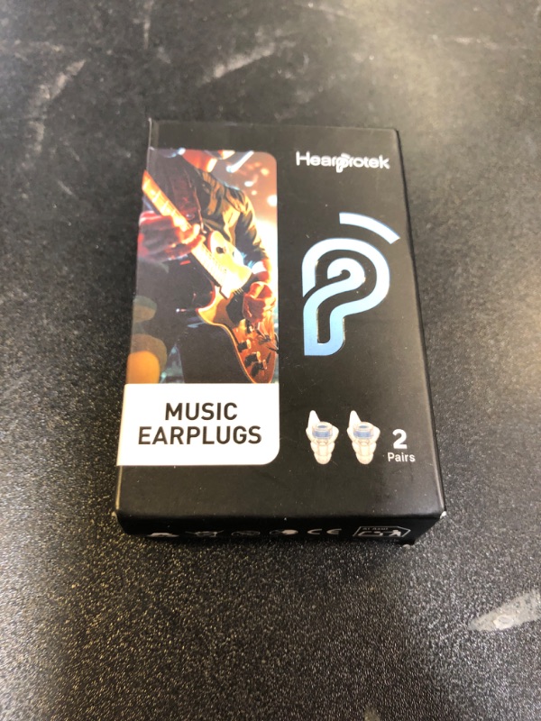 Photo 1 of Hearprotek Concert Ear Plugs, 2Pairs Reusable high Fidelity Musician Ear Plugs for Concerts Loud Music-Noise Reduction Ear Protection earplugs for Rave,Festival,Music,Tinnitus Relief