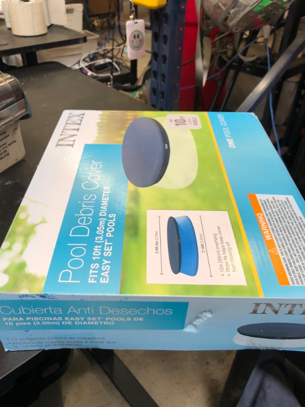 Photo 1 of 10-Foot Round Easy Set Pool Cover by Intex