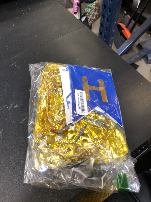 Photo 1 of 30th Birthday Decorations for Him, Blue Gold 30th Birthday Decorations Number 30 Birthday Foil Balloons Blue Gold Confetti Balloons for Men Him Boyfriends Husband 30 Years Old Birthday Party