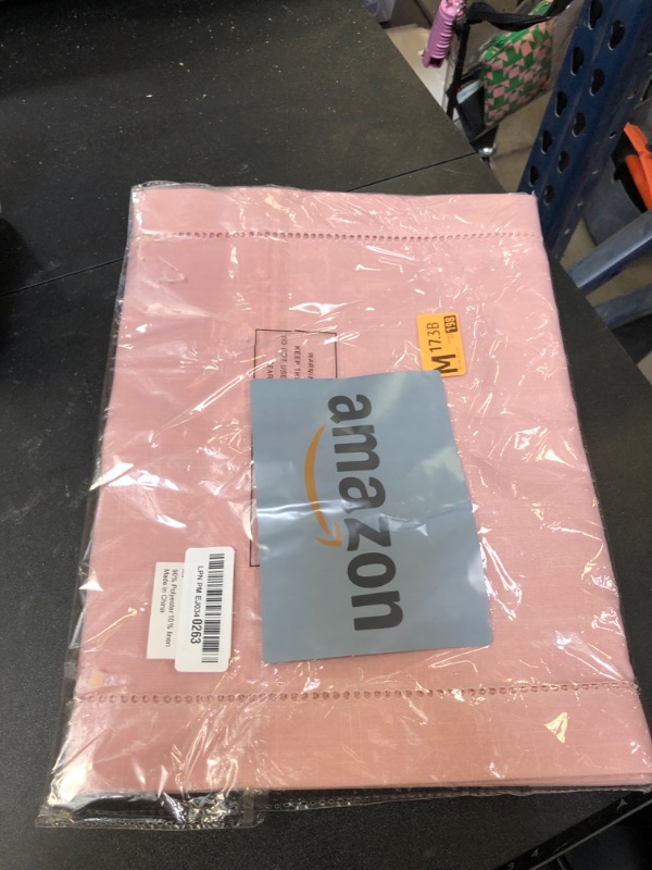 Photo 1 of Blush Pink Table Runner – Light Pink Table Runner for Dining, or Summer Decor – Elegant Rose Gold Runners for Tables, Perfect for Modern and Farmhouse Styles (14 x 108 Inches Long)