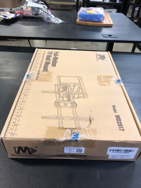 Photo 1 of Mounting Dream UL Listed TV Wall Mount for Most 42-84 Inch TV, Full Motion TV Mount with Swivel and Tilt, TV Bracket with Articulating Dual Arms, Fits 16inch Studs, Max VESA 600X400 mm, 100 lbs,MD2617
