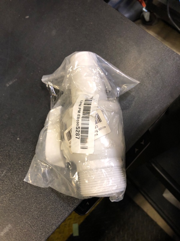 Photo 1 of Replacement Compatible with Hayward SP0729 Econoline 2-Way Ball Valve, 1.5" MIP x 1.5” - 1.25”, Maximum 50 Psi Pressure Rating White