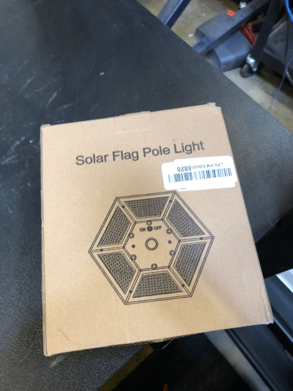 Photo 1 of Flag Pole Light Solar Powered with Top Mount Accessories, Dusk to Dawn Solar Flagpole Light IP67 Waterproof Upgraded Smart Charge Discharge Algorithm Technology for 12+ Hours Lighting