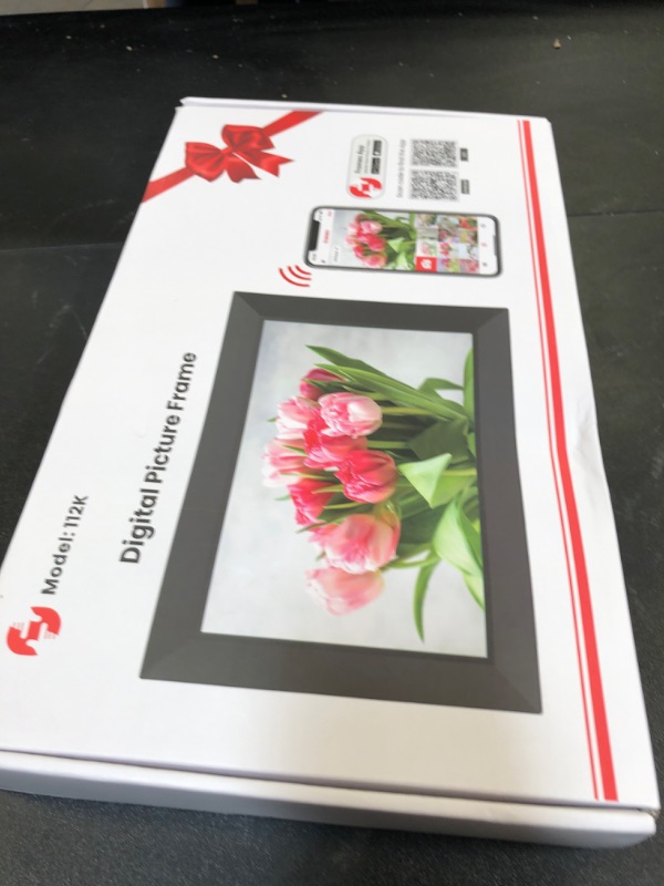 Photo 1 of Frameo 10.1 Inch WiFi Digital Picture Frame, Smart Cloud Electronic Photo Frame with HD IPS Touch Screen Slideshow 32GB Memory Auto-Rotate Wall Mount, Share Photos/Videos from Phone by Frameo App