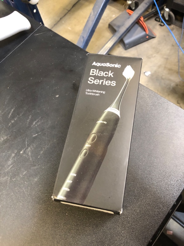 Photo 1 of Aquasonic Black Series Ultra Whitening Toothbrush – ADA Accepted Electric Toothbrush- 8 Brush Heads & Travel Case – 40,000 VPM Electric Motor & Wireless Charging - 4 Modes w Smart Timer