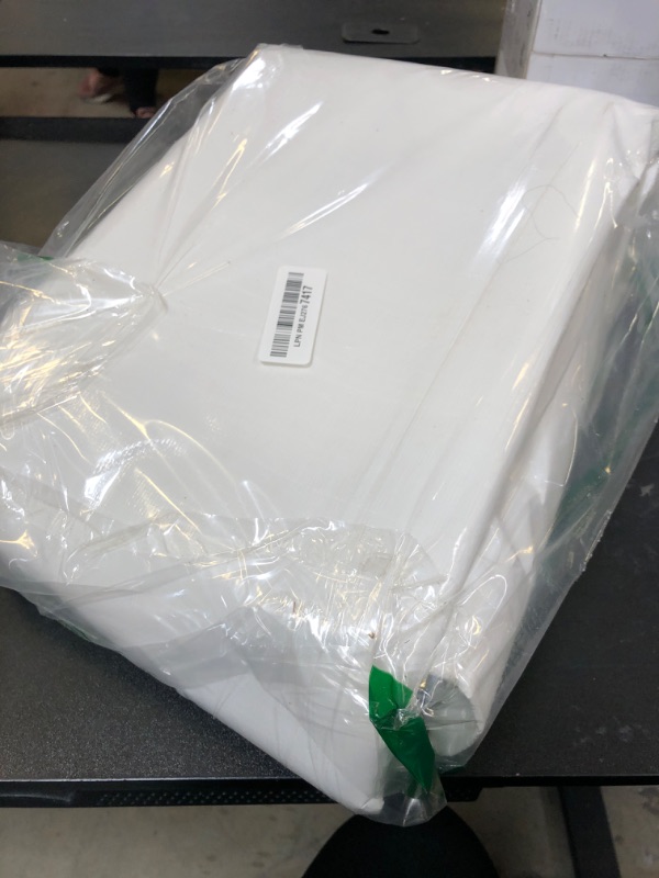 Photo 1 of Heavy Duty White Poly Tarp 6' X 30' - Multipurpose Protective Cover - Durable, Waterproof, Weather Proof, Rip and Tear Resistant - Extra Thick 12 Mil Polyethylene - by Xpose Safety