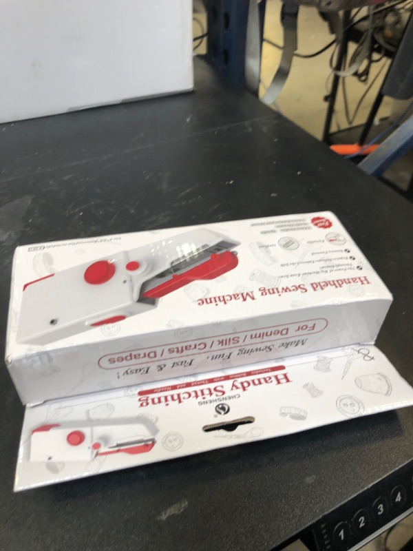 Photo 1 of Handheld Sewing Machine, Quick Sew Mini Portable Electric Sewing Machine For Beginners Adults, Easy To Use Suitable for Sewing Clothes, Family Travel, DIY