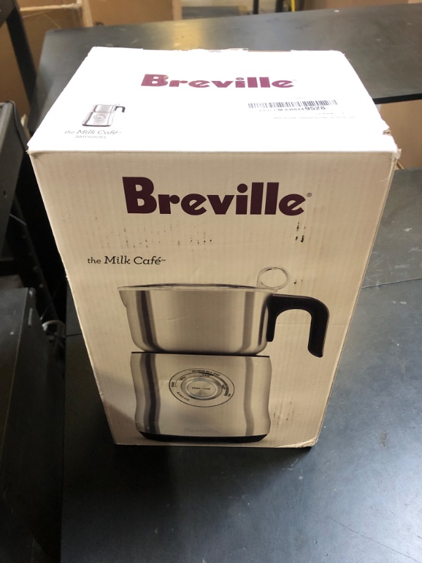 Photo 1 of Breville Milk Café Frothe for Lattes, Cappuccinos and Hot Chocolate, One Size, Brushed Stainless Steel