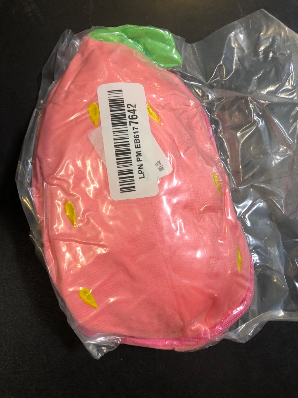 Photo 1 of YOUBLEK Bunny Stuffed Animal,Strawberry Reversible Cuddle Bunny Plush Doll with Zipper Cute Soft Rabbit Toys Pillow for Kids and Adults Easter Bunnies Plushies Gifts (Strawberry, 7.09 inches)