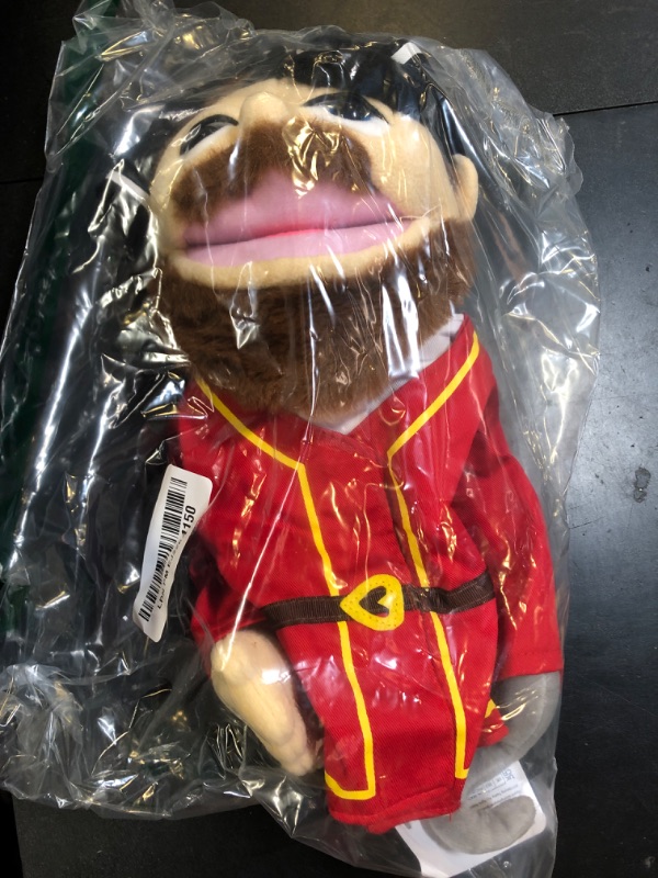 Photo 1 of Okegztoa 16" Entriloquist Puppet, Hand Puppet for Kids and Adults, Plush Pirate With Removable Mouth, Ages 4-8, Scalable Control Rod