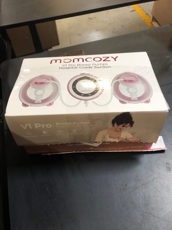 Photo 1 of Momcozy Breast Pump V1 Pro Hospital-Grade, Hands-Free & Portable Wearable Pump, Upgraded Electric Pump with 3 Fine-Tuned Rhythms|15 Levels, Come with Leak-Proof DoubleFit Flange, Cozy Red.