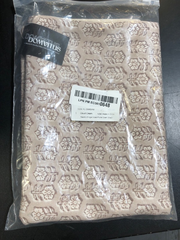 Photo 1 of DOMVITUS Floral Pillow Covers, Pillow Covers 20x20, Couch Pillows for Living Room, Decorative Farmhouse Accent Print Throw Pillow Covers, 1PC, Cloud Cream