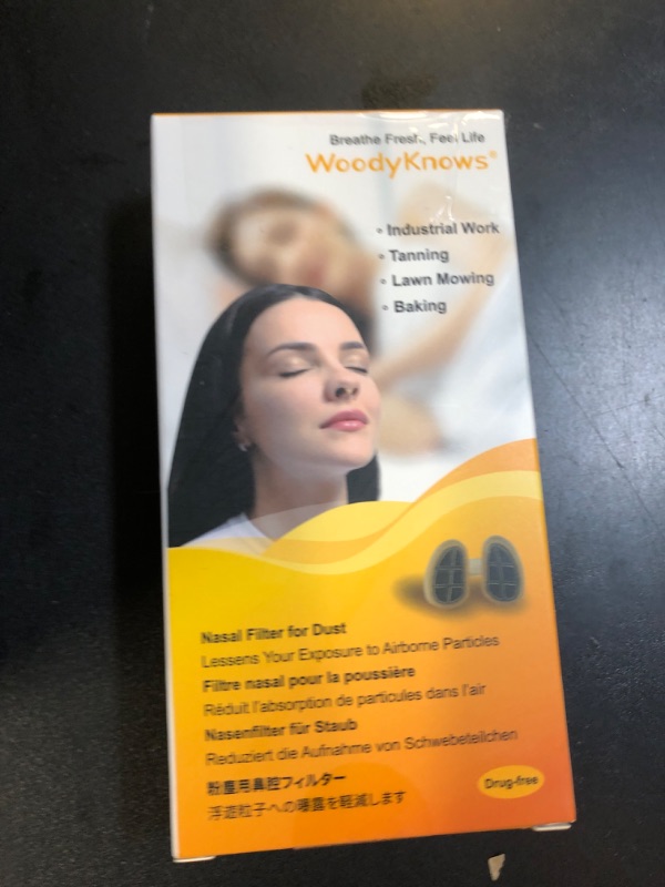 Photo 1 of WoodyKnows Nasal Filters for Dusty Activities, Useful Tool for Doing Industrial Work, Tanning, Grooming, and Housekeeping (Medium, 4 Filters+48 Replacements)