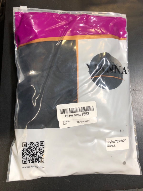 Photo 1 of YIANNA Fajas Colombianas Shapewear for Women Tummy Control Post Surgery Full Body Shaper Butt Lifter with Zipper Crotch,YA7275-Black-L
