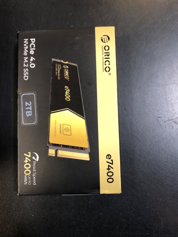 Photo 1 of ORICO 2TB NVMe SSD PCIe 4.0- Up to 7400MB/s, M.2 SSD 2280 PCIe 4.0X4 Internal Solid State Drive SSD, Fast Heat Dissipation, Compatible with macOS Windows for Gamers and Creators-e7400