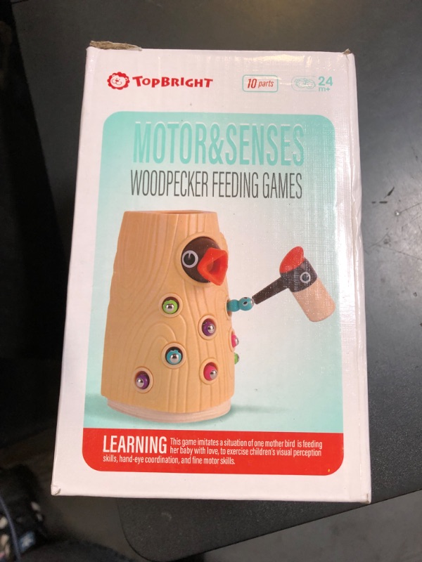 Photo 1 of TOP BRIGHT Montessori Toys for 2 Year Old Girl and Boy, Fine Motor Skills Toddler Toys Age 2-4, Woodpecker Worm Toy Magnetic Bird Feeding Game