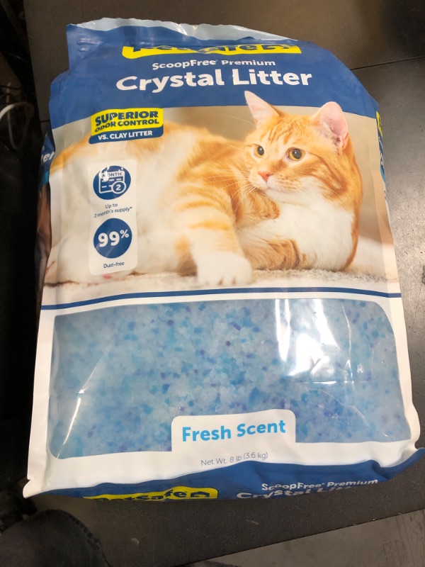 Photo 1 of PetSafe ScoopFree Odor Control Crystal Cat Litter, Fresh Scent, 8 Lb Bag