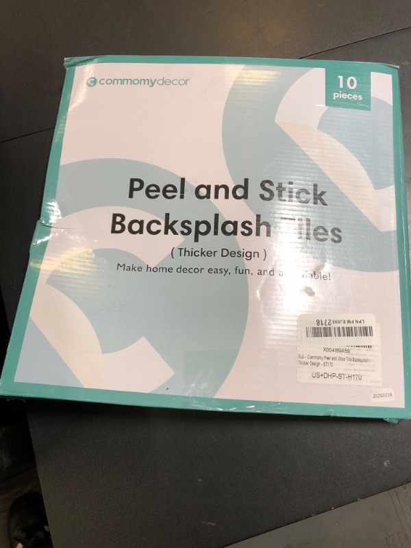 Photo 1 of Commomy Thicker Peel and Stick Backsplash (Beige with Pinkish Grout) - 10 pcs of 12" x 12" - 3D Adhesive Peel and Stick Tiles Backsplash for Kitchen, Bathroom, Removable, Waterproof, Vinyl Wall Tile