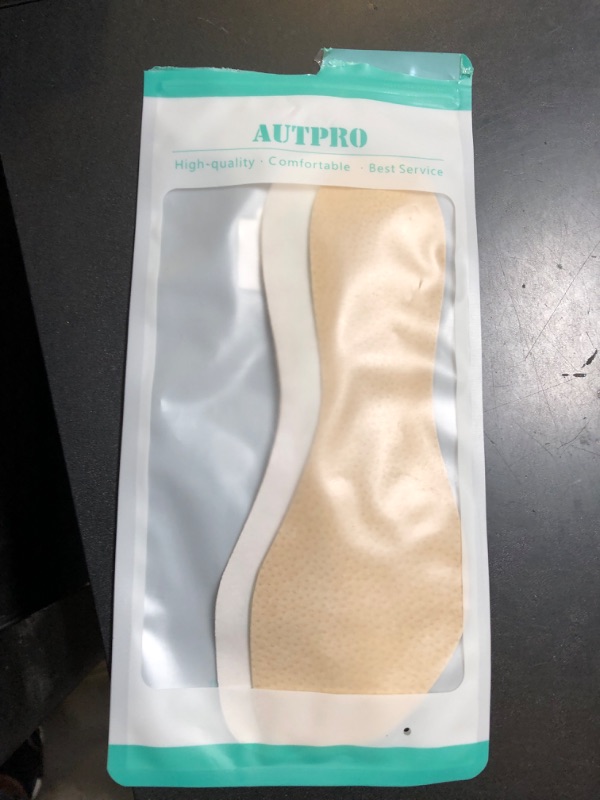 Photo 1 of (2 Pairs) Pigskin Non-Slip High Heel Cushion Inserts Arch Support, Shock & Sweat Absorption, Adhesive Shoe Insoles for Dress Shoes Flats Boots Sandals Relief Blister Callus Pain, Fits Women 8-12 Size