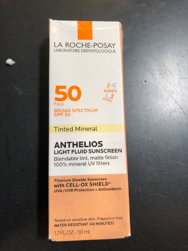 Photo 1 of La Roche-Posay Anthelios Tinted Sunscreen SPF 40+, Broad Spectrum SPF + Antioxidants, Titanium Dioxide & Zinc Oxide Sunscreen, 4 Flexible Shades With No White Cast, Oil Free & Oxybenzone Free