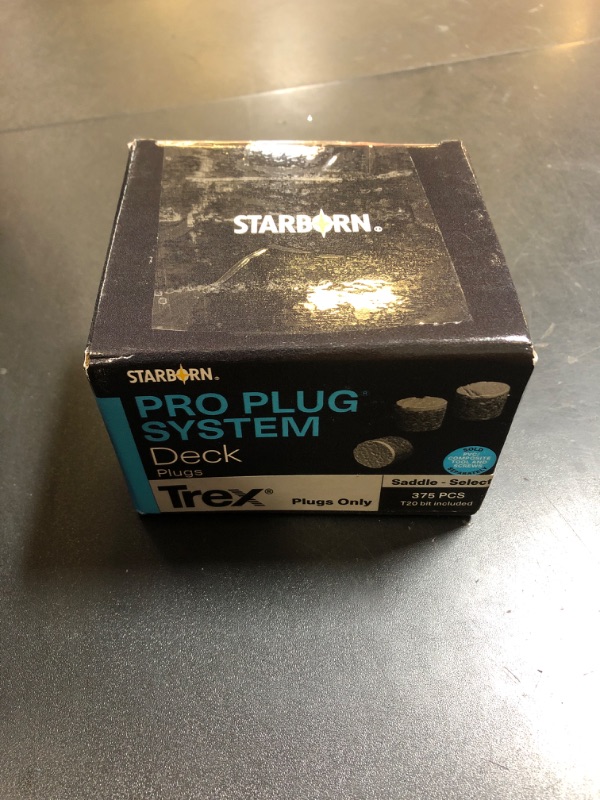 Photo 1 of Starborn Pro Plug System Saddle PVC Composite Deck Boards, Covers 100 Sq Ft Includes Plugs Only