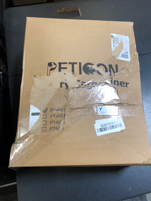 Photo 1 of PETICON SUV Cargo Liner for Dogs, Waterproof Pet Cargo Cover Dog Seat Mat for SUVs Sedans Vans with Bumper Flap Protector, Non-Slip, Large Size Universal Fit, Black