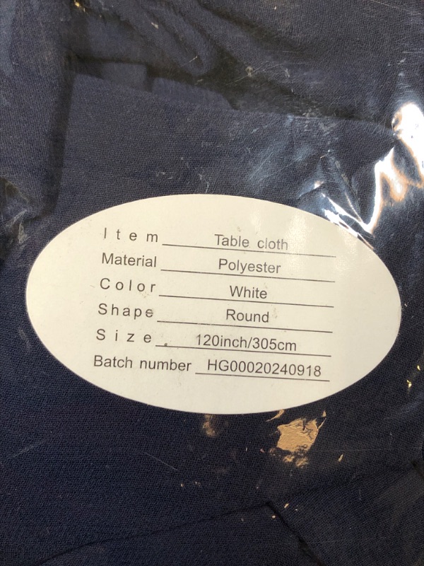 Photo 1 of Round Table Cloth
