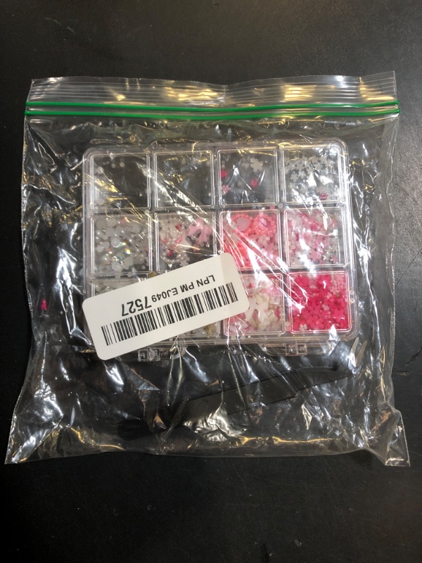 Photo 1 of 3D Nail Charms and Gems Set 7, 20PCS Chunky Butterfly Charms + 75PCS Coquette Nail Bows and Hearts + 3D Flowers for Nails with Rhinestones, Pearls, Diamonds and Picker Tools for Y2K Nail Decor