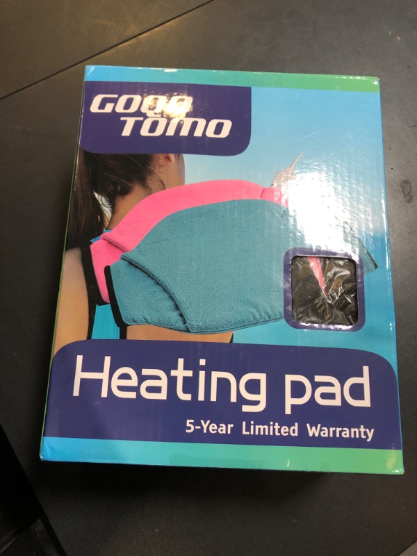 Photo 1 of GOQOTOMO Wrapping Heating Pad Pocket Design for Lumbar & Abdominal Relief, Electric Heated Back Wrap with Strap with Auto-Off, 3 Heat Settings for Shoulders, Joints, Back, Waist, Leg-Pink