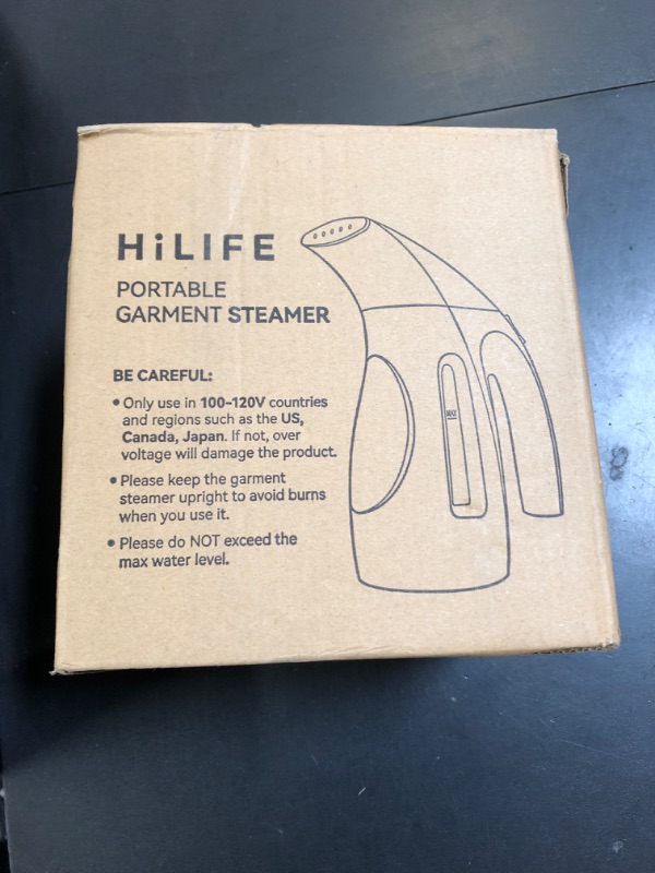 Photo 1 of HiLIFE Steamer for Clothes, Portable Handheld Design, 240ml Big Capacity, 700W, Strong Penetrating Steam, Removes Wrinkle, for Home, Office(ONLY FOR 120V)