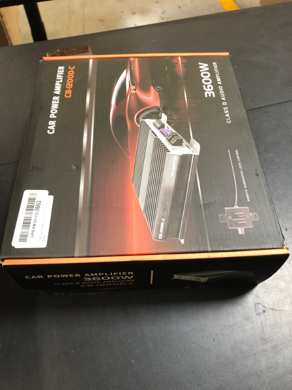 Photo 1 of DOMANKI CB-1200D-C Monoblock Car Amplifier Class D 1200 Watts RMS Power Car Amplifiers, 1-4 Ohm Stable, Mosfet Power Supply, Remote Subwoofer Control