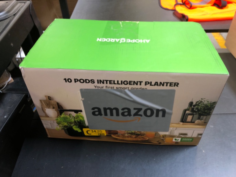 Photo 1 of Ahopegarden Indoor Garden Hydroponics Growing System: 10 Pods Plant Germination Kit Aeroponic Herb Vegetable Growth Lamp Countertop with LED Grow Light - Hydrophonic Planter Grower Harvest Lettuce