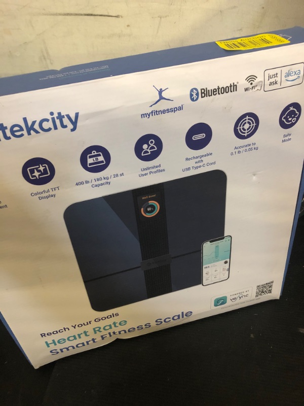 Photo 1 of Etekcity Smart Scale for Body Weight Fat, FSA HSA Eligible, Digital Bathroom Weighing Machine for Accurate BMI Muscle Mass Composition, Home Use Apple Health Compatible Fitness Equipment