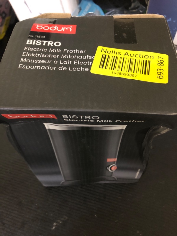 Photo 1 of Bodum 10oz Bistro Electric Milk Frother, Black