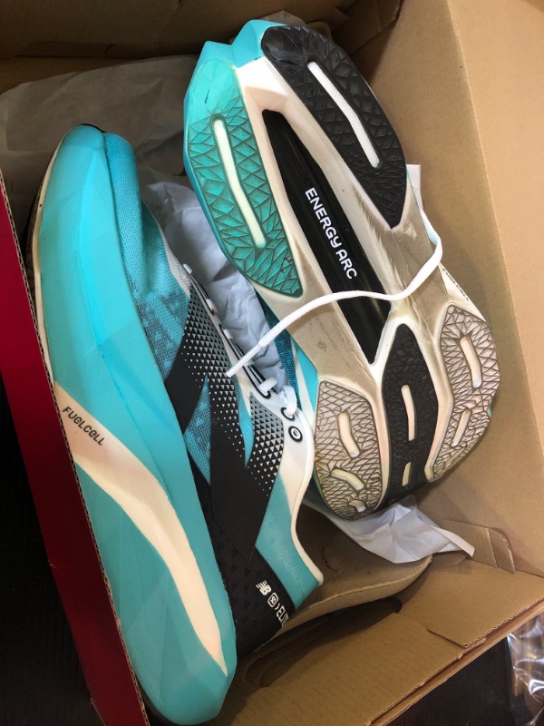 Photo 1 of New Balance Women's FuelCell Supercomp Elite V4 Running Shoe, Cyber Jade/White/Black, 8.5 Wide
