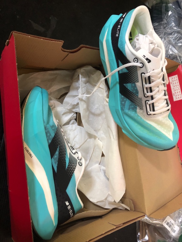 Photo 1 of New Balance Women's FuelCell Supercomp Elite V4 Running Shoe, Cyber Jade/White/Black, 8.5 Wide