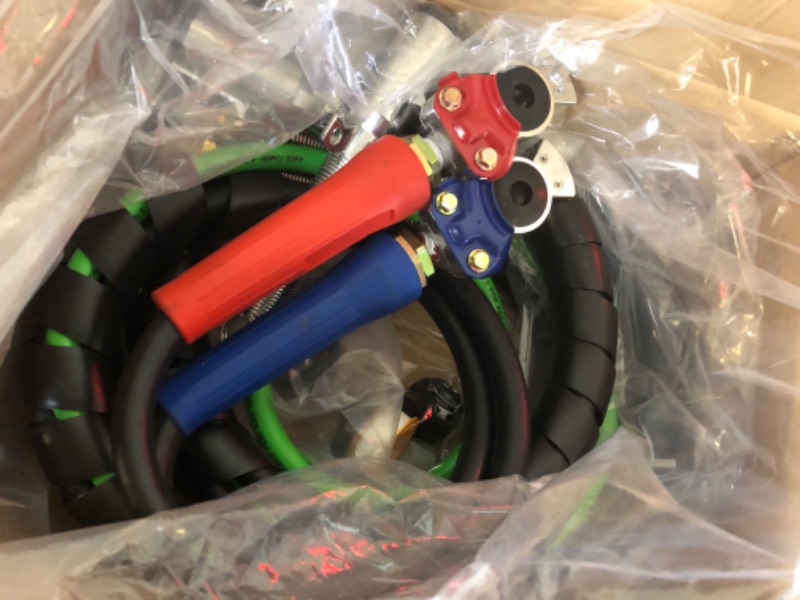Photo 1 of YiaChuii 12ft 3 in 1 ABS & Power Air Line Hose with Glad Hands & 4 Glad Hand Seals for Tractor Trailer Semi Truck