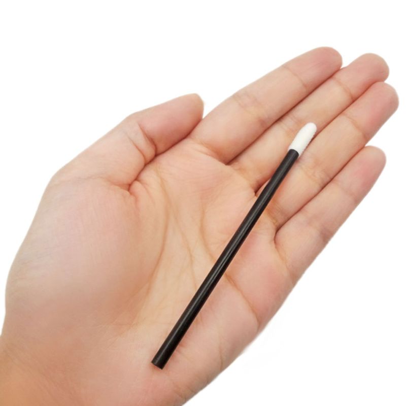 Photo 1 of  Set Disposable Lip Brushes Make Up Brush Lipstick Lip Gloss Wands Applicator Tool Makeup Beauty Tool Kits (Black)