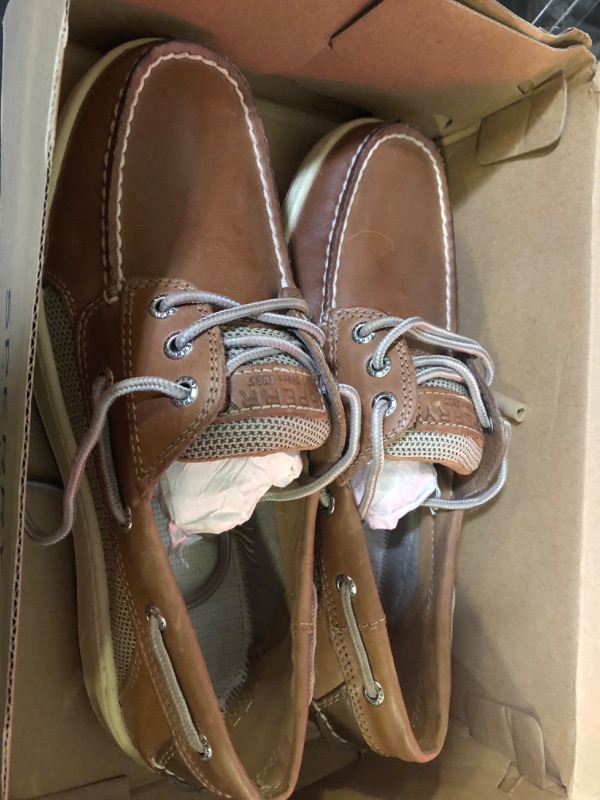 Photo 1 of Sperry Men's Billfish 3-eye Boat Shoe Dark Tan 8.5 M