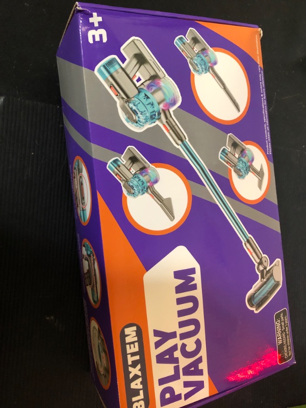 Photo 1 of toy------BLAXTEM 4-in-1 Kids Vacuum That Really Works, Toddler Pretend Play Cleaning Toy Set with Real Suction, Toys Working Cleaner Birthday Idea for 3 4 5 6 7+ Year Girl Boy (Blue)