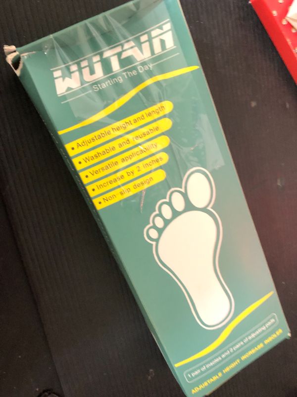 Photo 1 of WUTAIN Adjustable Height Increase Insoles for Women Men 3 Layers Gel Heel Lift for Leg Length Discrepancy,Heel Pain,Spurs,Achilles Tendinitis, Shoe Lifts Increase by 1.57 Inches ?1 Pair Small?