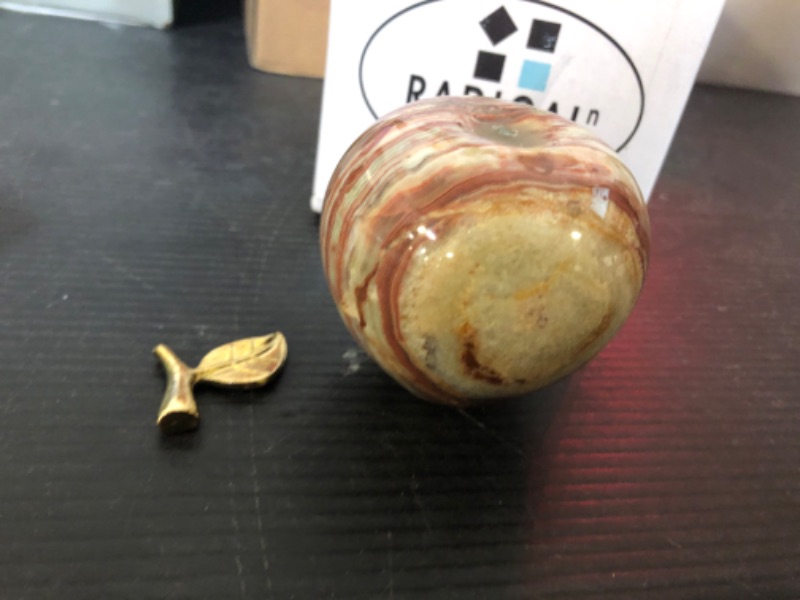 Photo 1 of Radicaln Marble Decoration Piece  Onyx 3" Inch Handmade Apple Paperweight Home Decor – Best for Office Table Decoration & Study Room Decor Paperweight