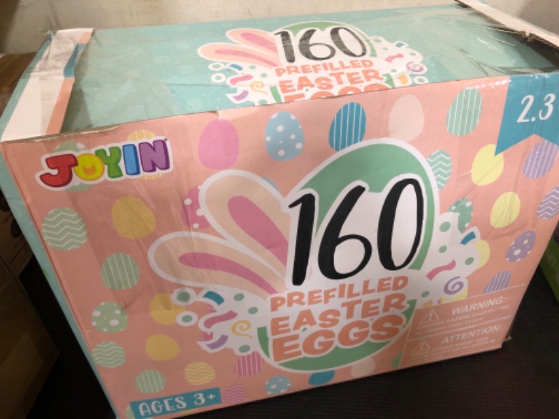 Photo 1 of JOYIN 160 PCS Prefilled Easter Eggs with Assorted Toys for Easter Egg Hunt Supplies, Basket Stuffers, Classroom Prizes, Party Favor