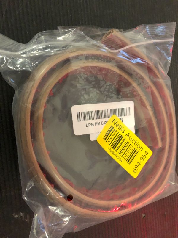 Photo 1 of Floor Cord Cover Self Adhesive Cord Hider Floor Extension Cord Covers for Floor Power Cord Protector Cable Management Prevent Cable Trips Cable Cavity 0.47" W x 0.27" H (Smoked Brown Wood, 3.3Ft)