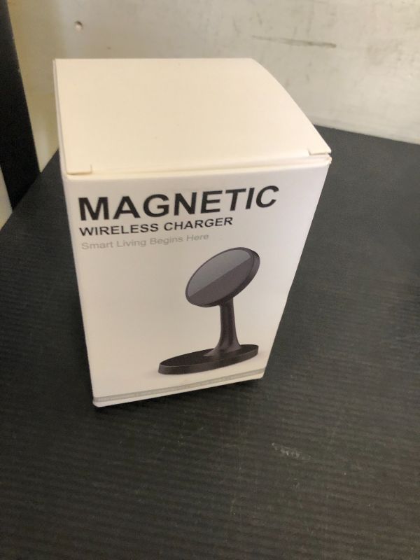 Photo 1 of Magnetic Wireless Charger iPhone Stand 15W Fast Mag-Safe Charger for iPhone 16/16 Pro/16 Plus/16 Pro Max/15/14/13/12 Series Apple Magnet Wireless Charging Station/Pad for AirPods