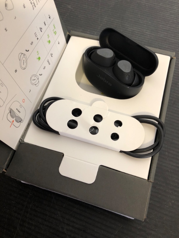 Photo 1 of Jabra Elite 10 Gen 2 Wireless Earbuds with Dolby Atmos Spatial Sound - Advanced Noise Cancelling, All Day Comfort for Work and Fitness, in-Ear Bluetooth Headphones with Smart Case - Gloss Black