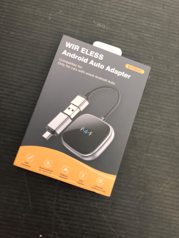 Photo 1 of Android Auto Wireless Adapter Plug and Play Car Dongle for Factory Wired Android Auto in All Cars compatible with wired android auto